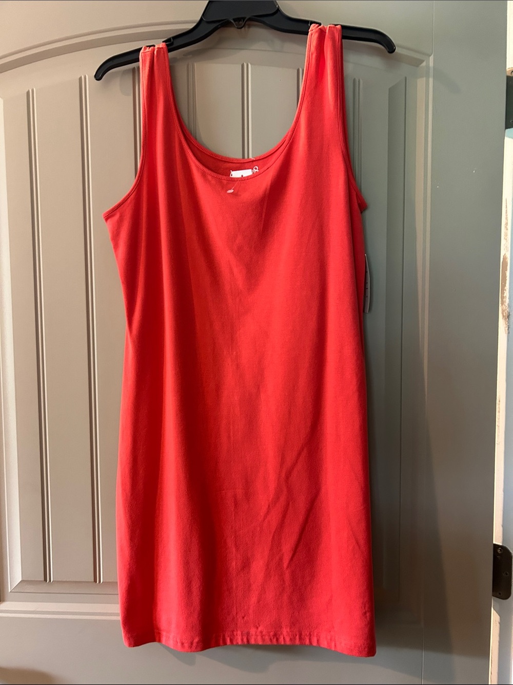 Women’s Coral Tank Mini Dress - Sleeveless Scoop Neck